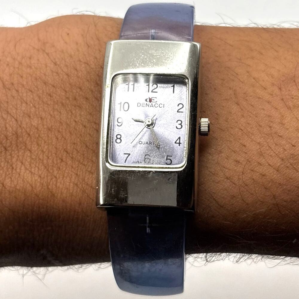 Blue Denacci Cuff Watch - Picture 2 of 3